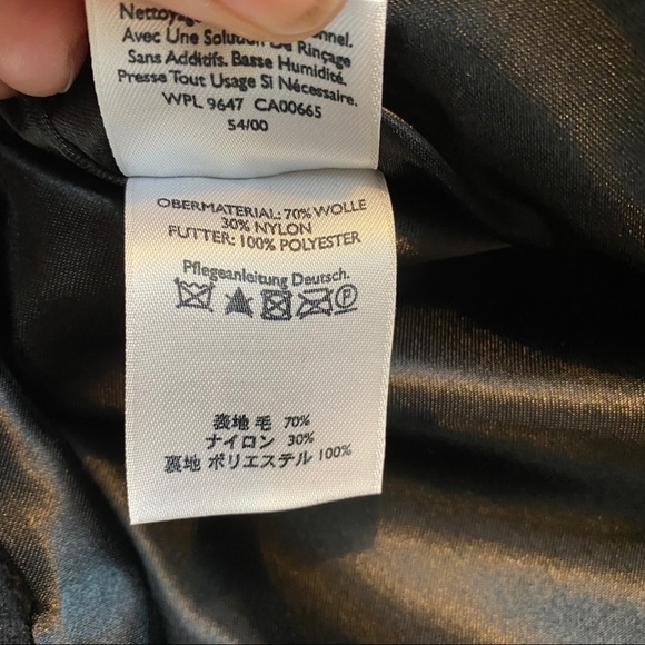 Eddie Bauer Wool Peacoat Black~M - Picture 7 of 7